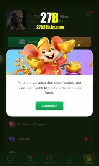 Clique em “Confirmar” nesse aviso.