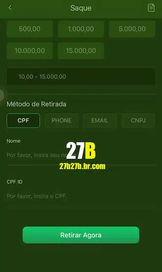 Preencha seu nome completo e o seu CPF